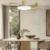 ventilador-techo-retractil-alemar-qatar-led-motor-dc-mando-madera-clara-16016 Ventilador retráctil Alemar Qatar madera clara luz LED 49-120 cm