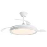Ventilador retráctil Alemar Samana blanco luz LED 50-107 cm