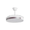 ventilador-techo-retractil-alemar-samana-led-motor-dc-blanco-café-16012 Ventilador retráctil Alemar Samana blanco café luz LED 50-107 cm
