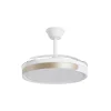 ventilador-techo-retractil-alemar-samana-led-motor-dc-blanco-oro-16014 Ventilador retráctil Alemar Samana blanco oro luz LED 50-107 cm