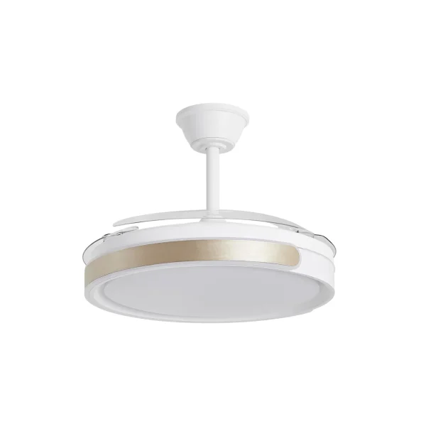 ventilador-techo-retractil-alemar-samana-led-motor-dc-blanco-oro-16014 Ventilador retráctil Alemar Samana blanco oro luz LED 50-107 cm