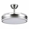Ventilador de techo retráctil Andiluz New Maui níquel LED 4 aspas