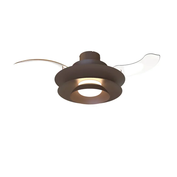 Ventilador retráctil Mantra Aconcagua Marron Luz LED 50-106 cm