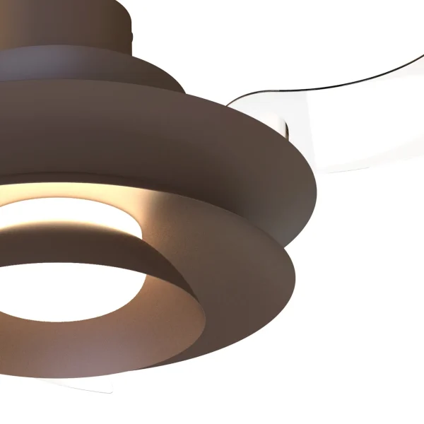 Ventilador retráctil Mantra Aconcagua Marron Luz LED 50-106 cm