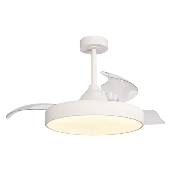 ventilador-techo-retractil-mantra-alaska-led-motor-dc-3-aspas-blanco-8752 Ventilador retráctil Mantra Alaska Blanco Luz LED 50-106 cm