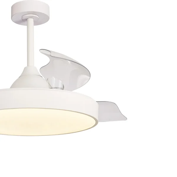 ventilador-techo-retractil-mantra-alaska-led-motor-dc-blanco-8752 Ventilador retráctil Mantra Alaska Blanco Luz LED 50-106 cm