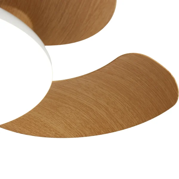 ventilador-techo-retractil-mantra-aloha-ii-led-motor-dc-mando-blanco-madera-clara-9515 Ventilador retráctil Mantra Aloha II Blanco Madera clara Luz LED 48,8-83 cm