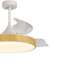 ventilador-techo-retractil-mantra-alsaka-led-motor-dc-blanco-y-8753 Ventilador retráctil Mantra Alaska Blanco y madera Luz LED 50-106 cm