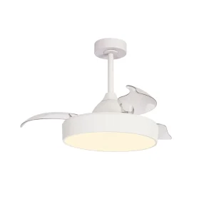 Ventilador retráctil Mantra Alaska MINI Blanco Luz LED 43-91 cm