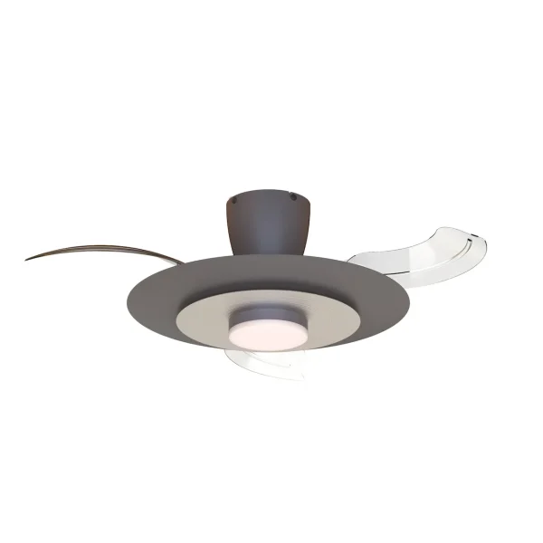 Ventilador retráctil Mantra Kyoto Marron Luz LED 52-106 cm