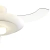 Ventilador retráctil Mantra Kyoto Blanco Luz LED 52-106 cm
