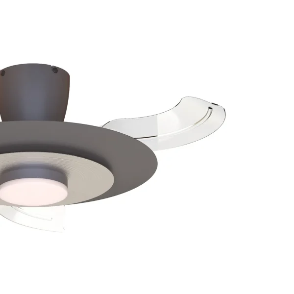 Ventilador retráctil Mantra Kyoto Marron Luz LED 52-106 cm