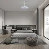 ventilador-techo-retractil-mantra-luna-m-led-mando-motor-dc-3-aspas-blanco-9666 Ventilador retráctil Mantra Luna M Blanco Luz LED 49-106 cm