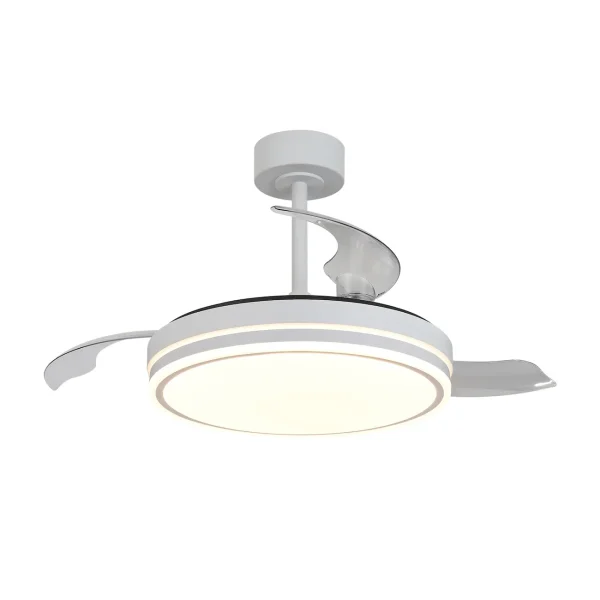 ventilador-techo-retractil-mantra-luna-s-led-motor-dc-3-aspas-blanco-9665 Ventilador retráctil Mantra Luna S Blanco Luz LED 42-91 cm