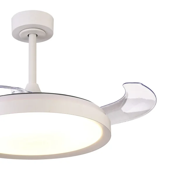 ventilador-techo-retractil-mantra-mistral-led-mando-motor-dc-blanco-8826 Ventilador retráctil Mantra Mistral Blanco Luz LED 51,5-106 cm