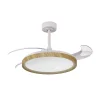 ventilador-techo-retractil-mantra-mistral-led-motor-dc-3-aspas-blanco-madera-8827 Ventilador Mantra Mistral Blanco y madera Luz LED 51,5-106 cm