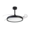 Ventilador retráctil Mantra Mistral Negro Luz LED 51,5-106 cm