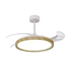 ventilador-techo-retractil-mantra-mistral-led-motor-dc-blanco-madera-8827 Ventilador Mantra Mistral Blanco y madera Luz LED 51,5-106 cm