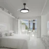 ventilador-techo-retractil-mantra-mistral-mini-led-mando-motor-dc-negro-8831 Ventilador retráctil Mantra Mistral MINI Negro Luz LED 45-91 cm