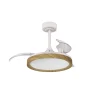 ventilador-techo-retractil-mantra-mistral-mini-led-motor-dc-3-aspas-blanco-madera-8830 Ventilador Mantra Mistral MINI Blanco y madera Luz LED 45-91 cm