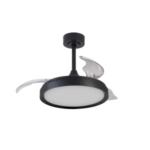 ventilador-techo-retractil-mantra-mistral-mini-led-motor-dc-3-aspas-negro-8831 Ventilador retráctil Mantra Mistral MINI Negro Luz LED 45-91 cm