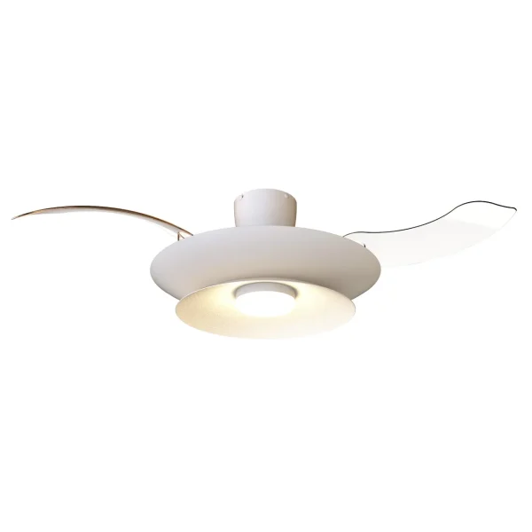 Ventilador retráctil Mantra Patagonia Blanco Luz LED 52-106 cm