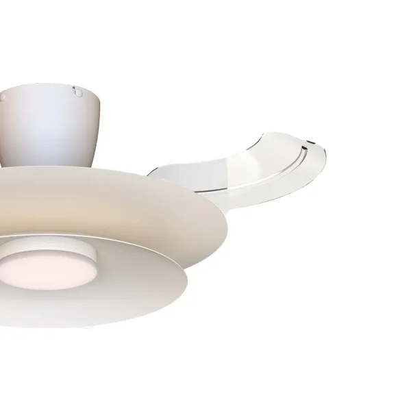 Ventilador retráctil Mantra Patagonia Blanco Luz LED 52-106 cm