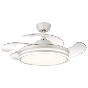 ventilador-techo-retractil-mimax-lighting-calima-l-led-motor-dc-4-aspas-blanco Ventilador retráctil Mimax Calima L blanco LED 50-108 cm