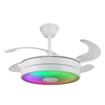 Ventilador retráctil P&B Althea S blanco LED 40-92 cm