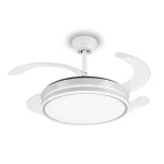 Ventilador retráctil P&B Ambra L blanco LED 50-108 cm