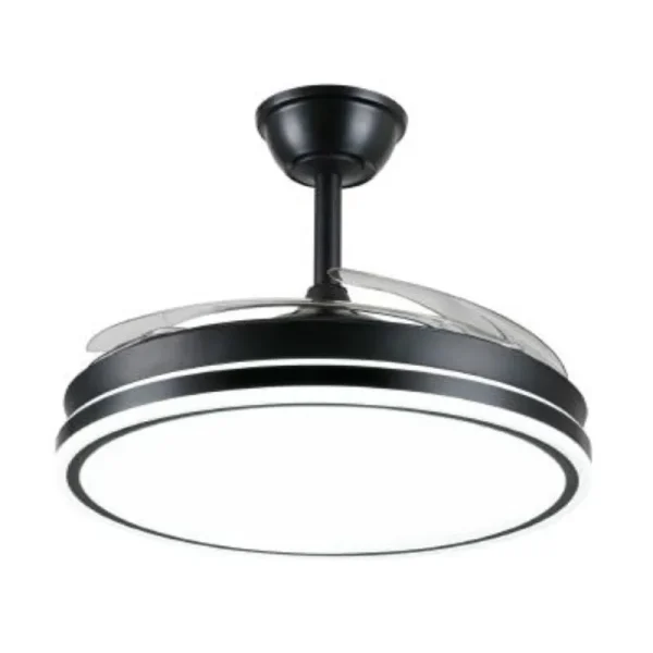 ventilador-techo-retractil-p&b-ambra-l-led-motor-dc-negro-pb80614 Ventilador retráctil P&B Ambra L negro LED 50-108 cm