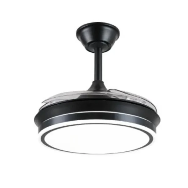 ventilador-techo-retractil-p&b-ambra-s-led-motor-dc-negro-pb80514 Ventilador retráctil P&B Ambra S negro LED 40-92 cm