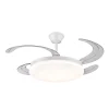 Ventilador retráctil P&B Chloe L blanco LED 50-108 cm