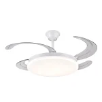 Ventilador retráctil P&B Chloe L blanco LED 50-108 cm