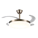 Ventilador retráctil P&B Chloe L cuero LED 50-108 cm