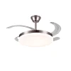 Ventilador retráctil P&B Chloe L níquel LED 50-108 cm