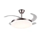 Ventilador retráctil P&B Chloe L níquel LED 50-108 cm