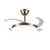 Ventilador retráctil P&B Chloe S cuero LED 40-92 cm