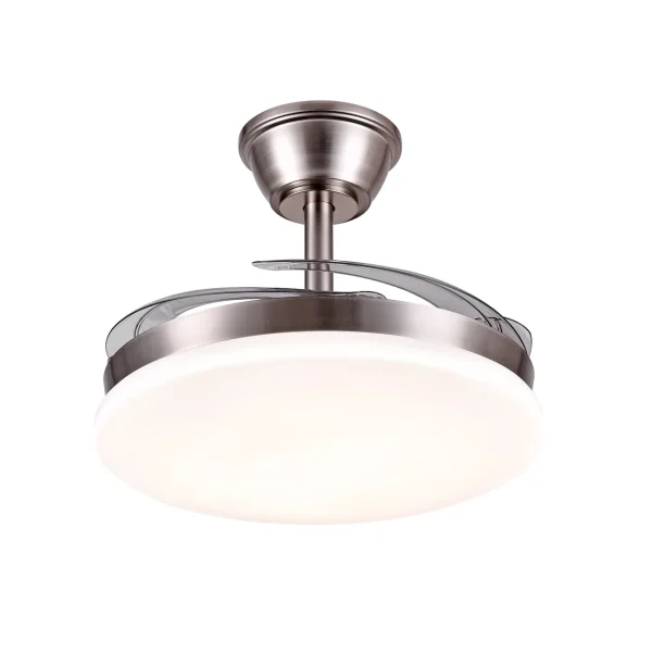 Ventilador retráctil P&B Chloe S níquel LED 40-92 cm