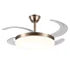 Ventilador retráctil P&B Chloe XL cuero LED 50-122 cm