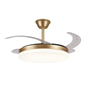 ventilador-techo-retractil-p&b-isabella-l-led-motor-dc-4-aspas-champan-pb80415 Ventilador retráctil P&B Isabella L champan LED 50-108 cm