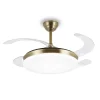 Ventilador retráctil P&B Isabella L cuero LED 50-108 cm