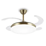 Ventilador retráctil P&B Isabella L cuero LED 50-108 cm