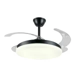 Ventilador retráctil P&B Isabella L negro LED 50-108 cm