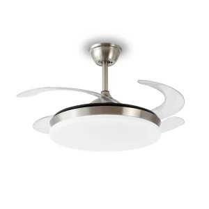 ventilador-techo-retractil-p&b-isabella-l-led-motor-dc-mando-niquel-pb80412 Ventilador retráctil pyb Lighting Isabella L niquel