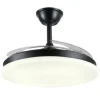 Ventilador retráctil P&B Isabella L negro LED 50-108 cm