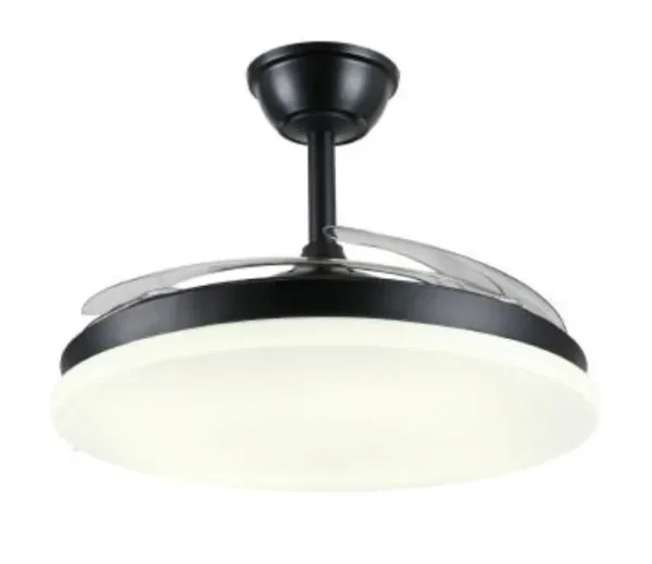 Ventilador retráctil P&B Isabella L negro LED 50-108 cm