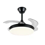 Ventilador retráctil P&B Isabella S negro LED 40-92 cm