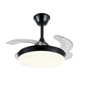 ventilador-techo-retractil-p&b-isabella-s-led-motor-dc-4-aspas-negro-pb80314 Ventilador retráctil P&B Isabella S negro LED 40-92 cm