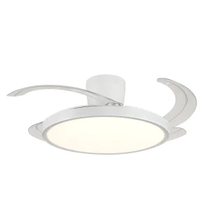 ventilador-techo-retractil-p&b-melody-l-tubo-led-motor-dc-4-aspas-blanco-pb40341+pb10110 Ventilador retráctil P&B Melody L Base blanco LED 48-108 cm